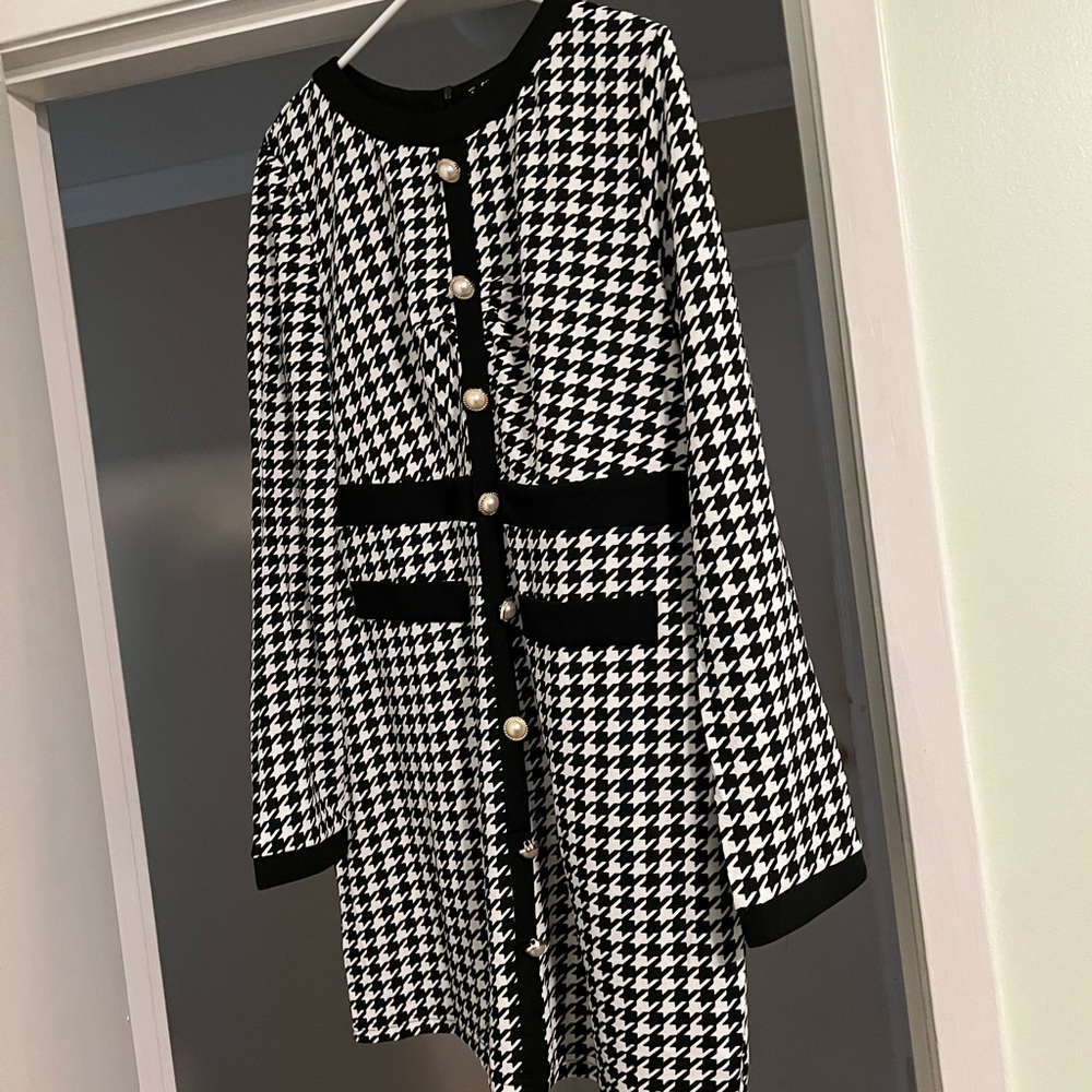 Houndstooth Dress